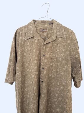 Fernando Pena brown button up shirt (Size L)